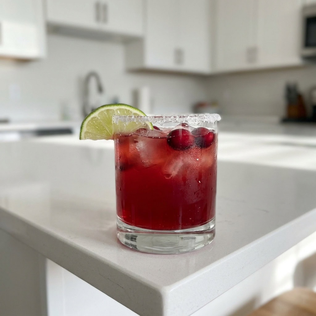 Holiday Cranberry Margarita Cocktail Recipe