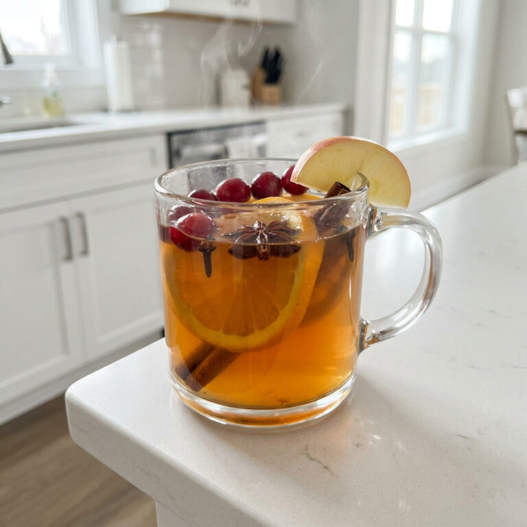 Holiday Spiced Apple Punch Mocktail Recipe