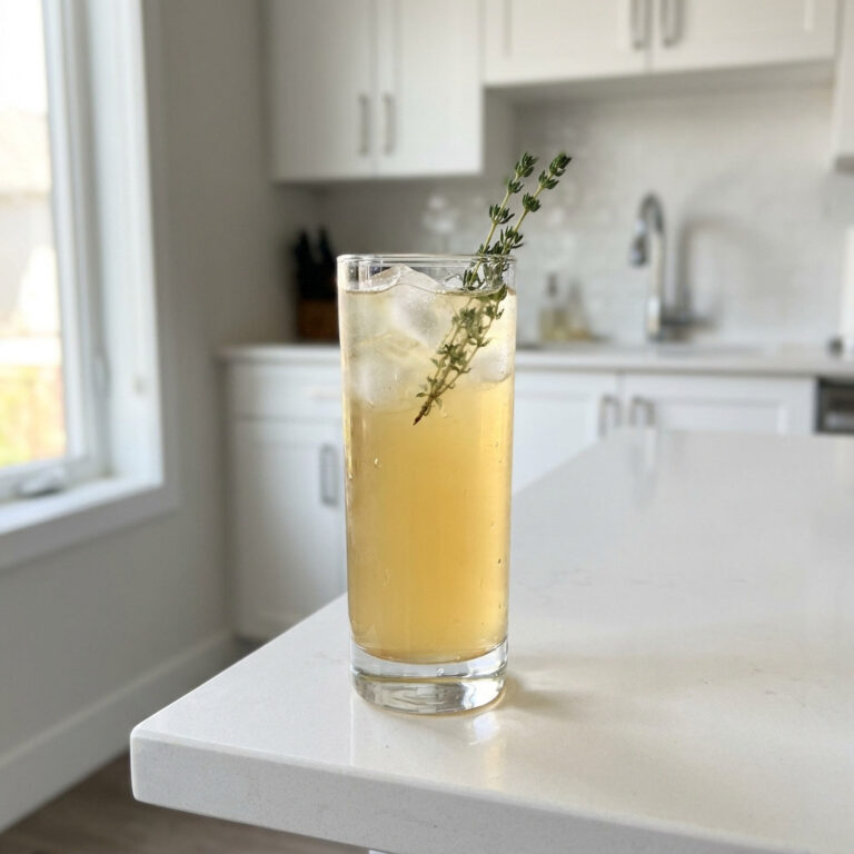 Honey Thyme Spritz Mocktail Recipe