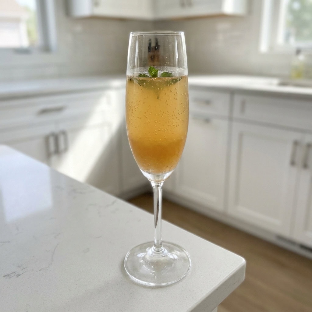 Peach Bellini Mocktail Recipe