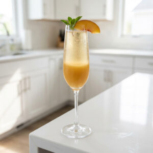 Peach Bellini Mocktail Recipe