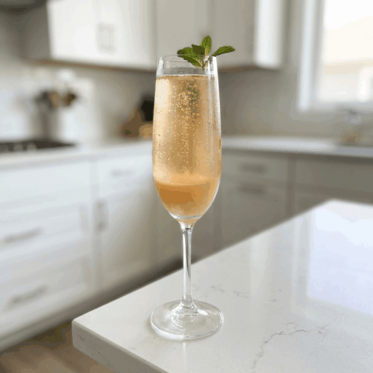 Peach Bellini Mocktail Recipe