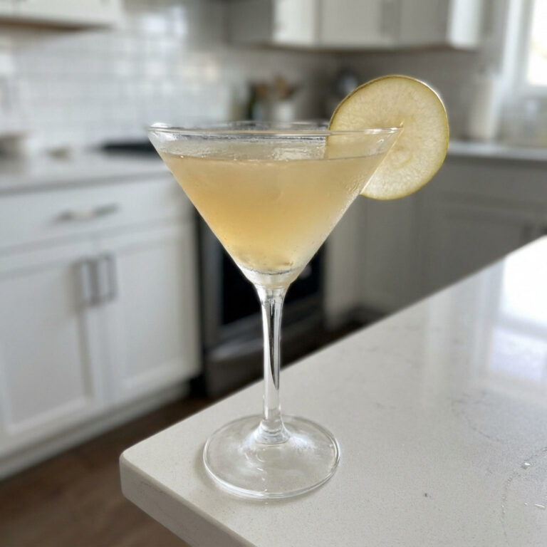 Pear and Ginger Martini Cocktail Recipe