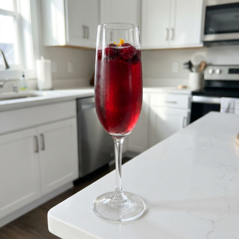Poinsettia Champagne Cocktail Recipe