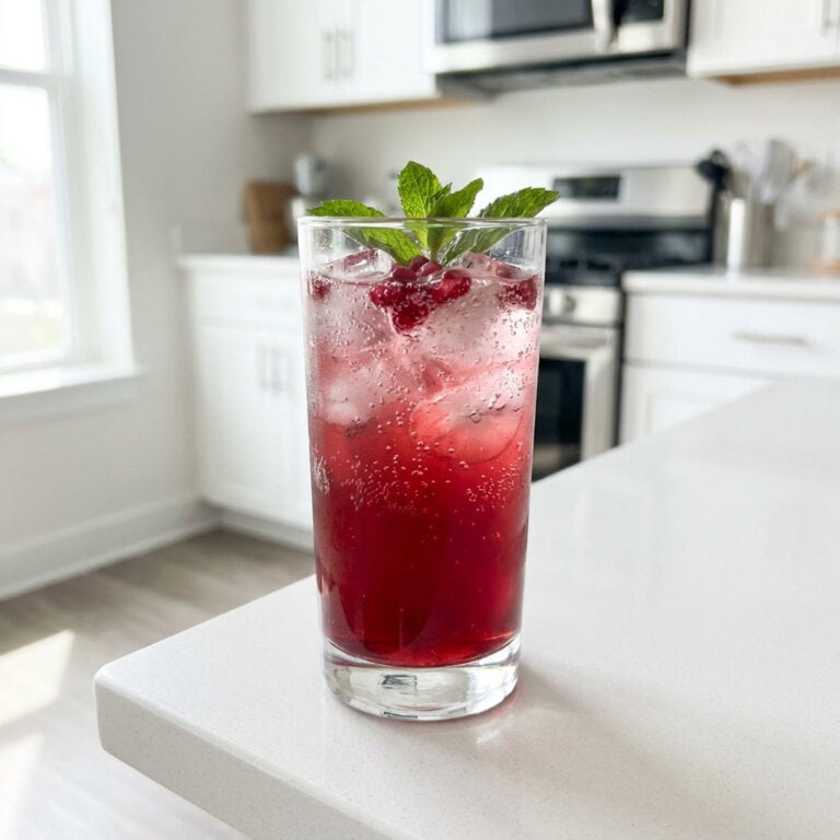Pomegranate Ginger Spritz Mocktail Recipe