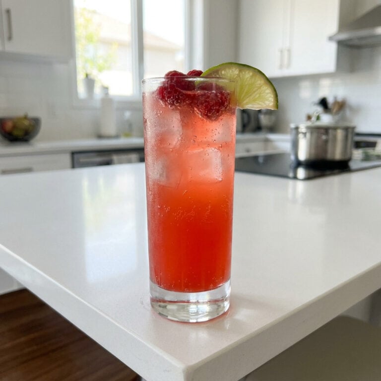 Raspberry Lime Fizz Mocktail Recipe