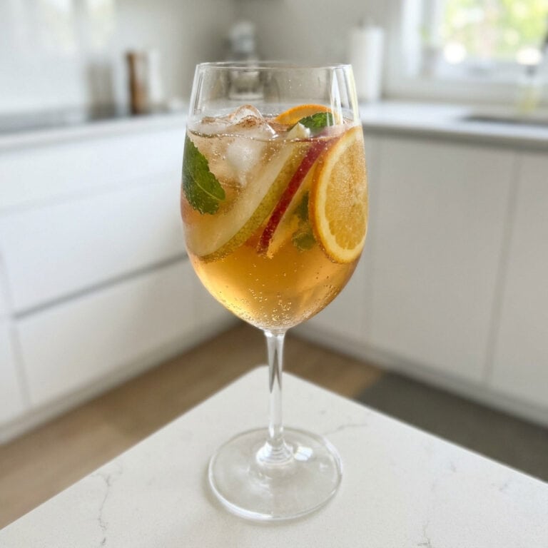 Sparkling Apple Sangria Cocktail Recipe