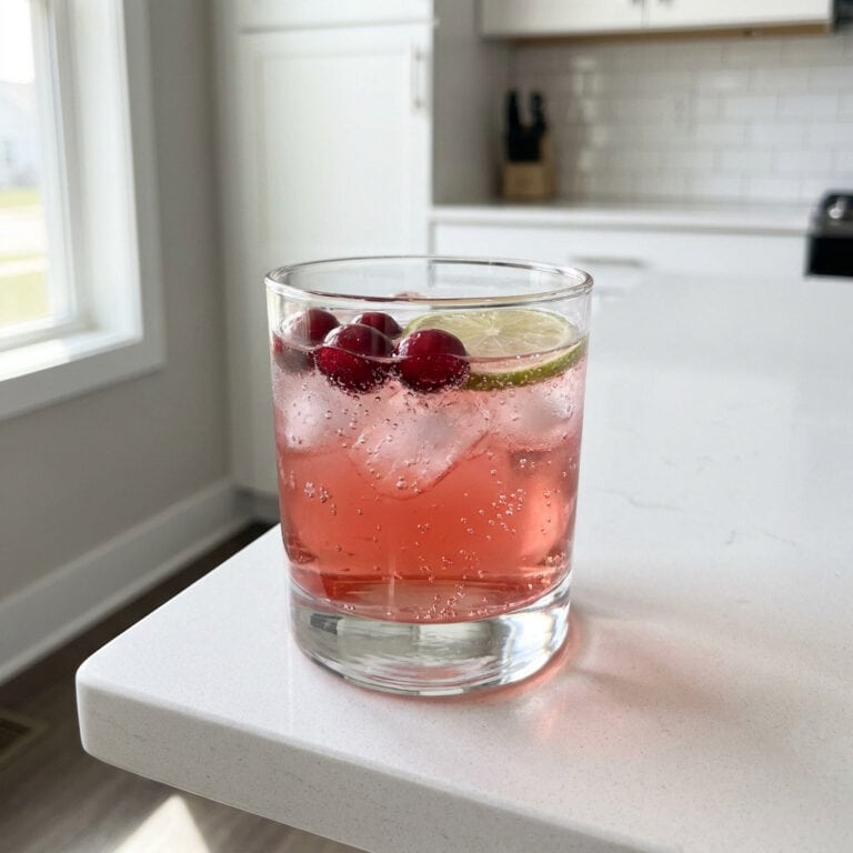 Sparkling Cranberry Gin Cocktail Recipe