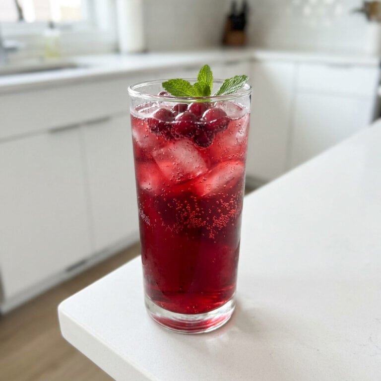 Sparkling Cranberry Mocktail Recipe