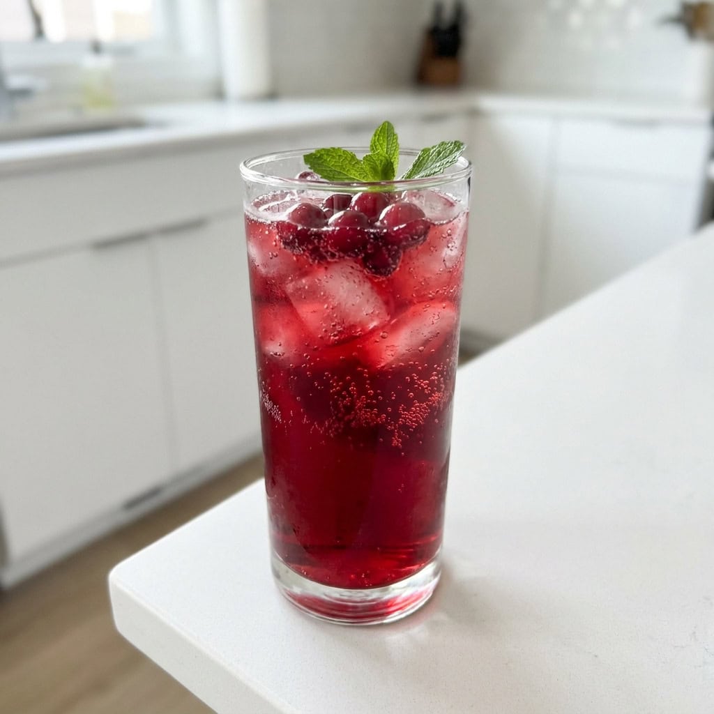 Sparkling Cranberry Mocktail Recipe