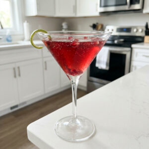 Sparkling Pomegranate Martini Cocktail Recipe