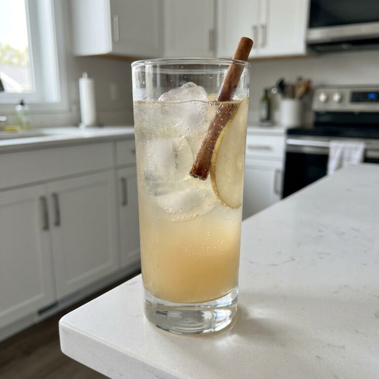 Spiced Pear Collins Cocktail Recipe