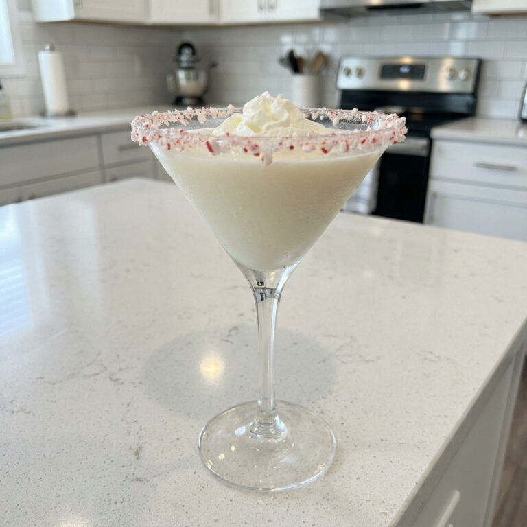 White Chocolate Peppermint Martini Cocktail Recipe
