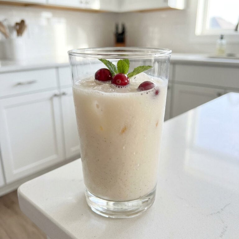 White Christmas Punch Mocktail Recipe