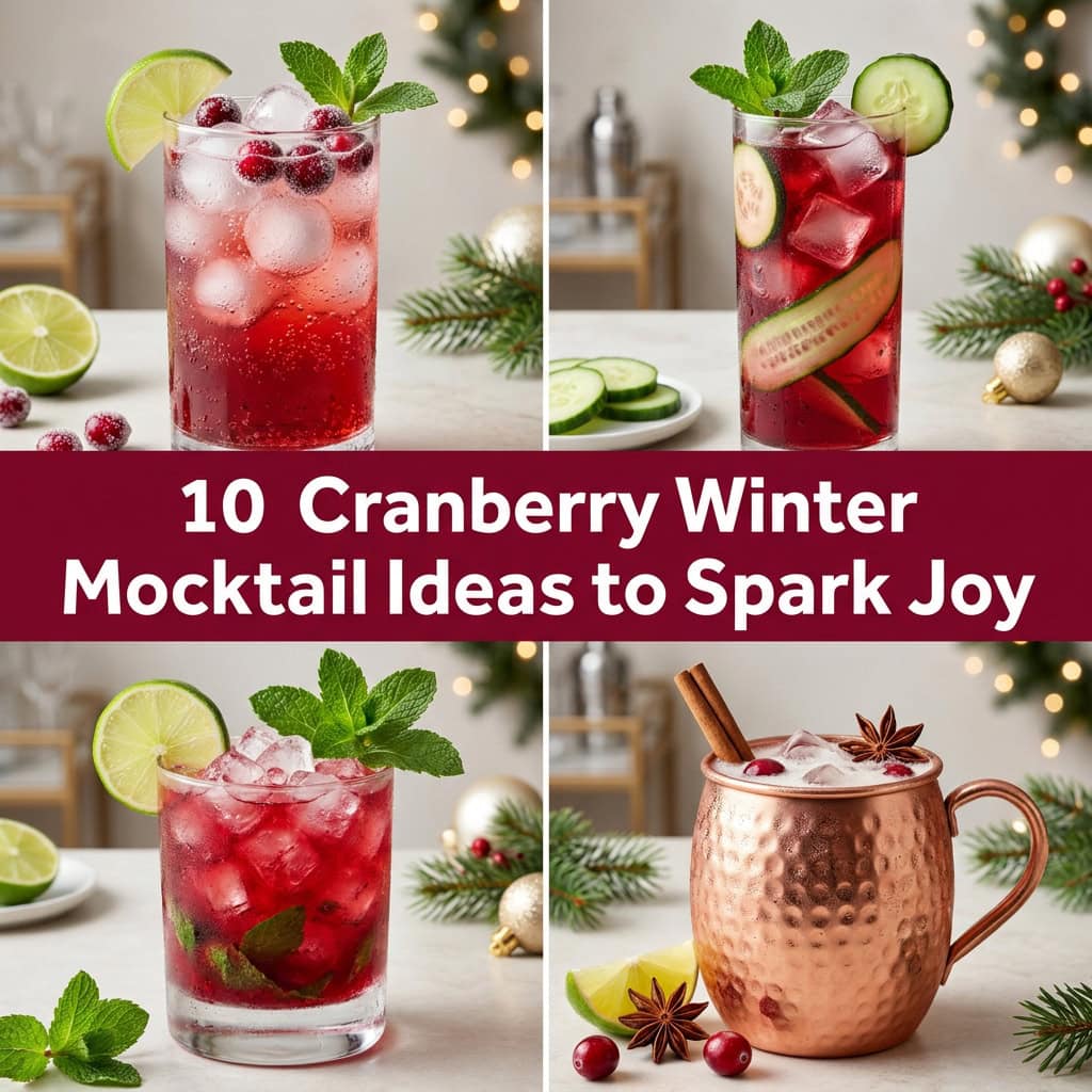 10 Cranberry Winter Mocktail Ideas to Spark Joy