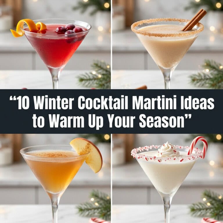 10 Winter Cocktail Martini Ideas to Warm Up Your Season