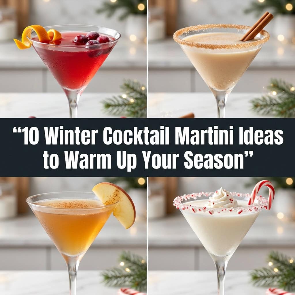 10 Winter Cocktail Martini Ideas to Warm Up Your Season