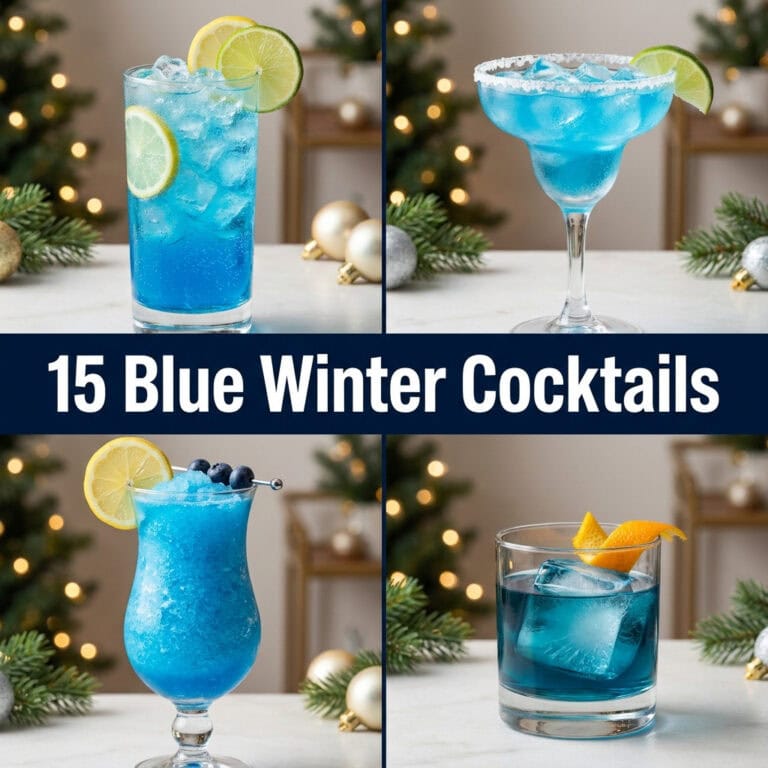 15 Blue Winter Cocktails