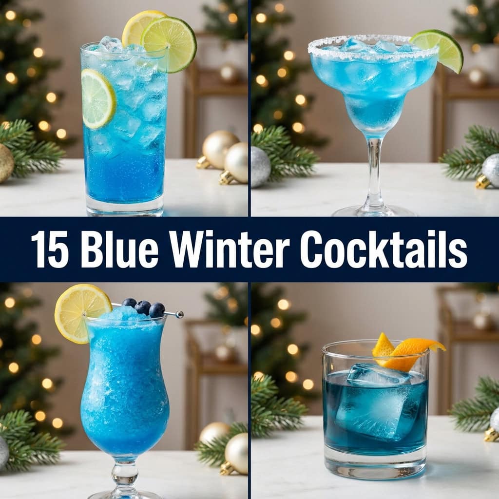 15 Blue Winter Cocktails