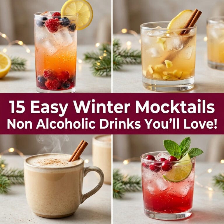 15 Easy Winter Mocktails Non Alcoholic Drinks You'll Love!