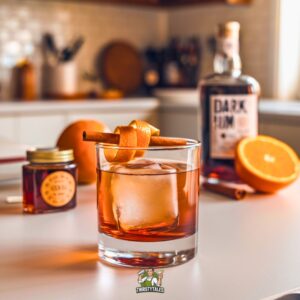 Maple Rum Old Fashioned Cocktail Recipe