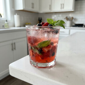 Berry Basil Smash Mocktail Recipe