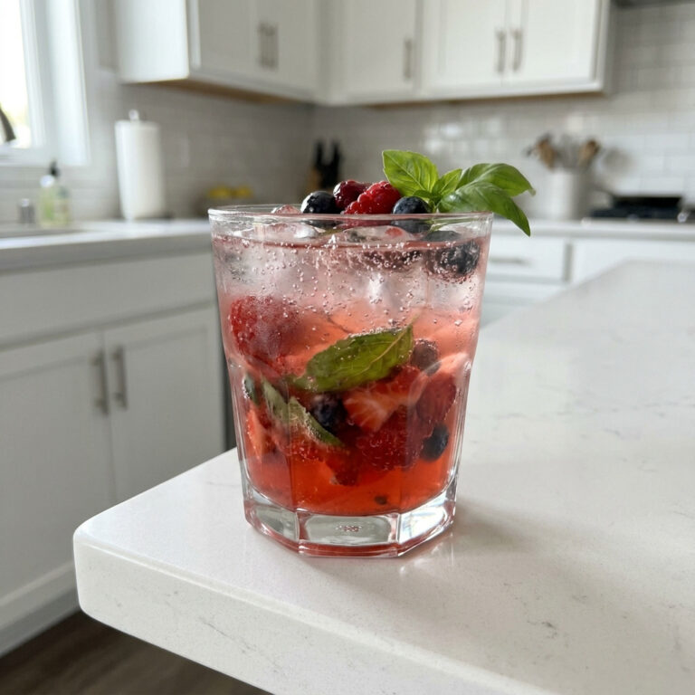 Berry Basil Smash Mocktail Recipe