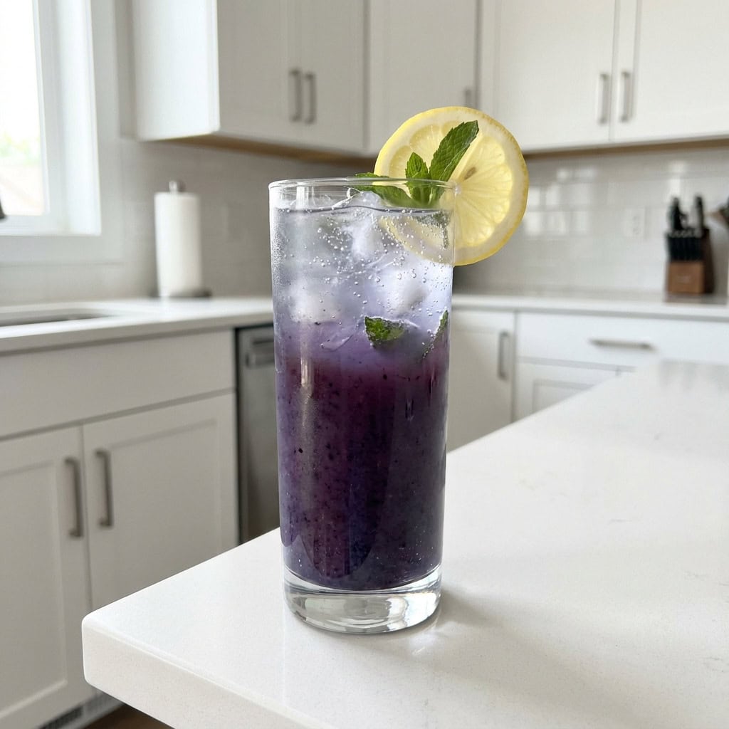 Blueberry Lemonade Zing Mocktail Recipe