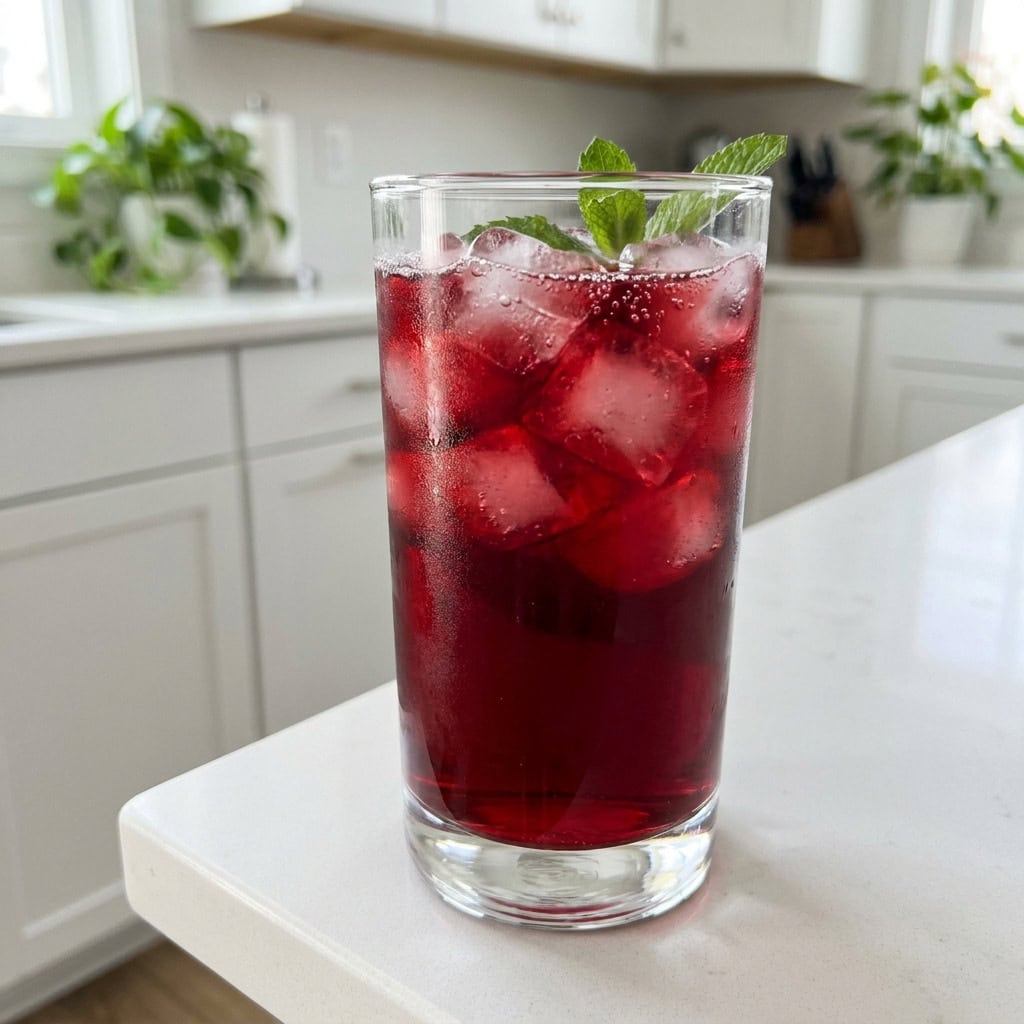Chilled Hibiscus Tea Mocktail Recipe