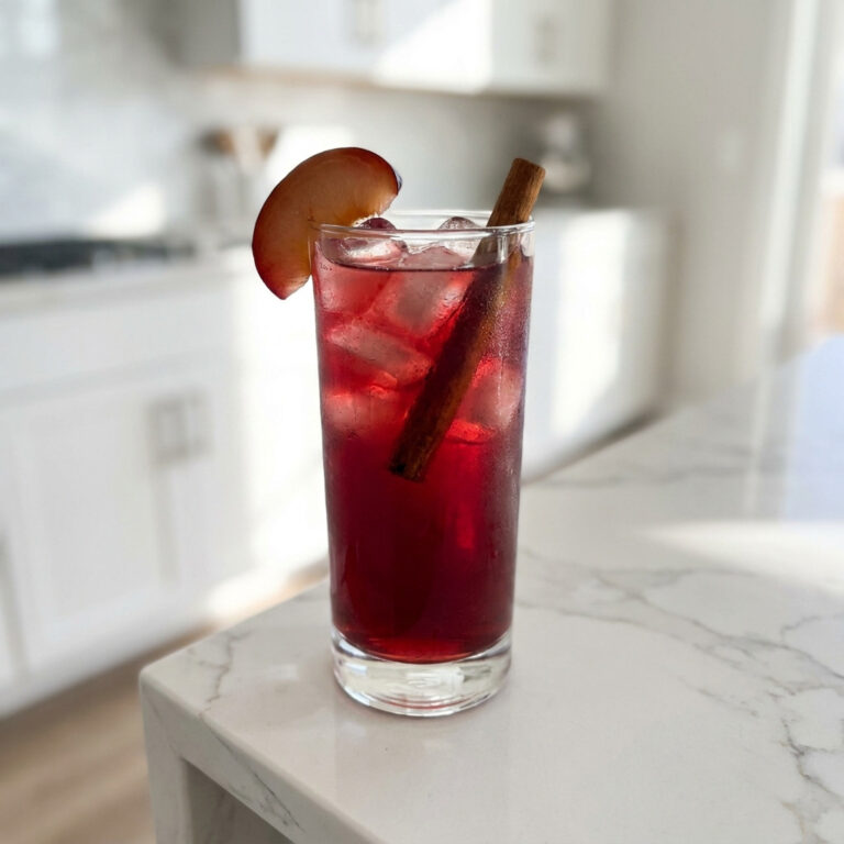 Cinnamon Plum Punch Mocktail Recipe