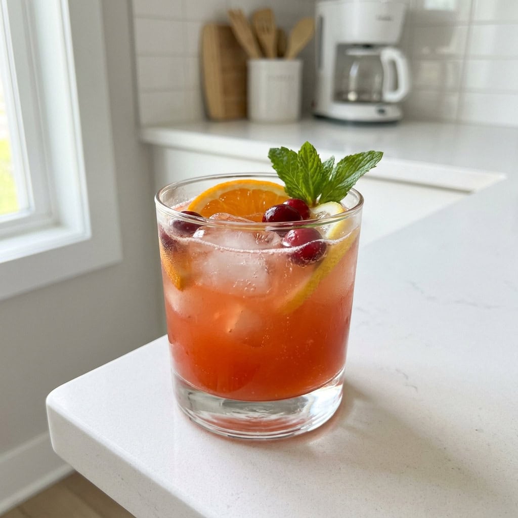 Citrus Cranberry Crush Mocktail Recipe
