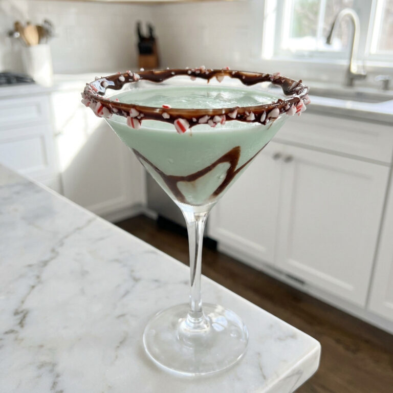 Cocoa Peppermint Martini Cocktail Recipe