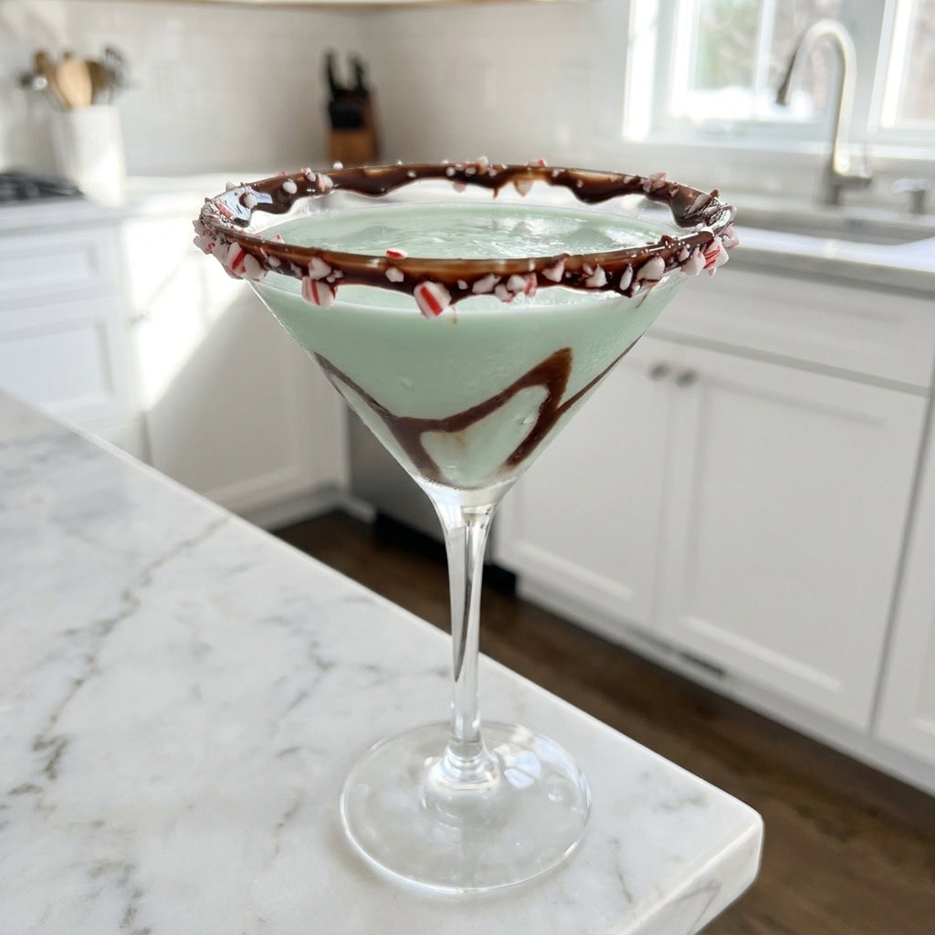 Cocoa Peppermint Martini Cocktail Recipe