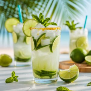 Coconut Lime Refresher Mocktail Recipe
