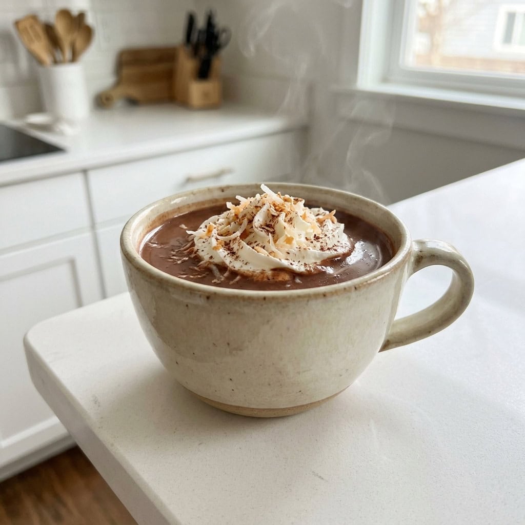 Coconut Rum Hot Cocoa Cocktail Recipe