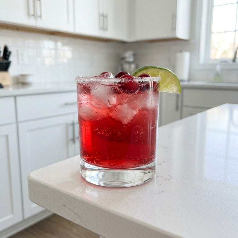 Cranberry Ginger Fizz Mocktail Recipe