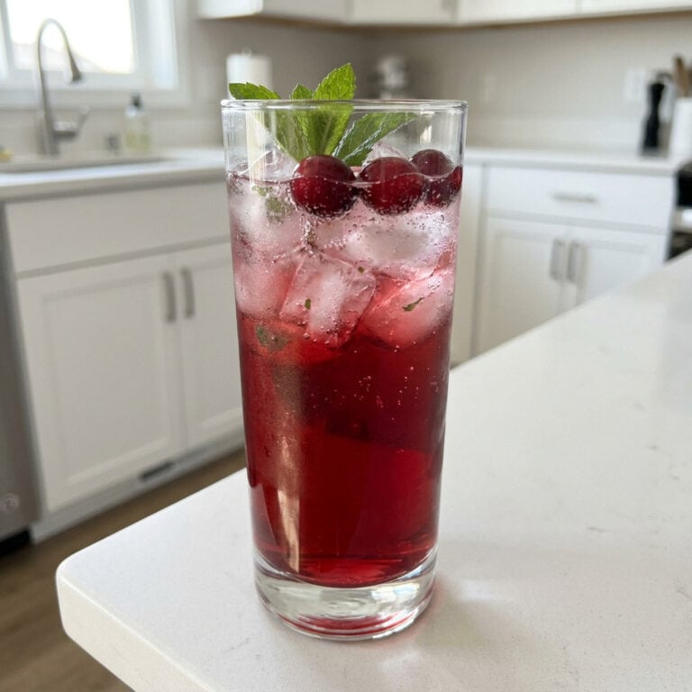 Cranberry Mint Delight Mocktail Recipe