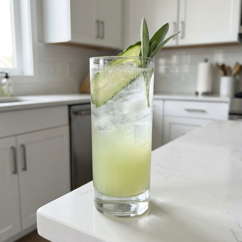 Cucumber Sage Elixir Mocktail Recipe