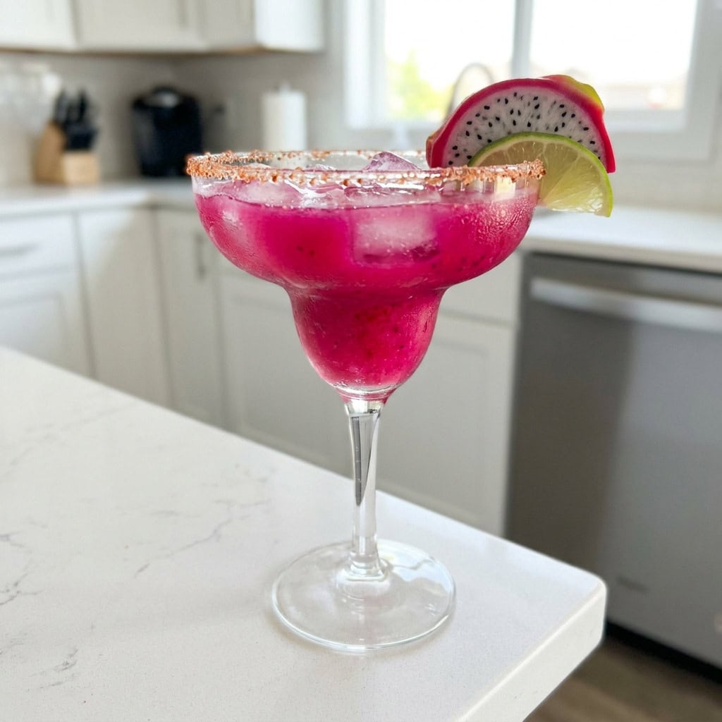 Dragon Fruit Margarita Cocktail Recipe