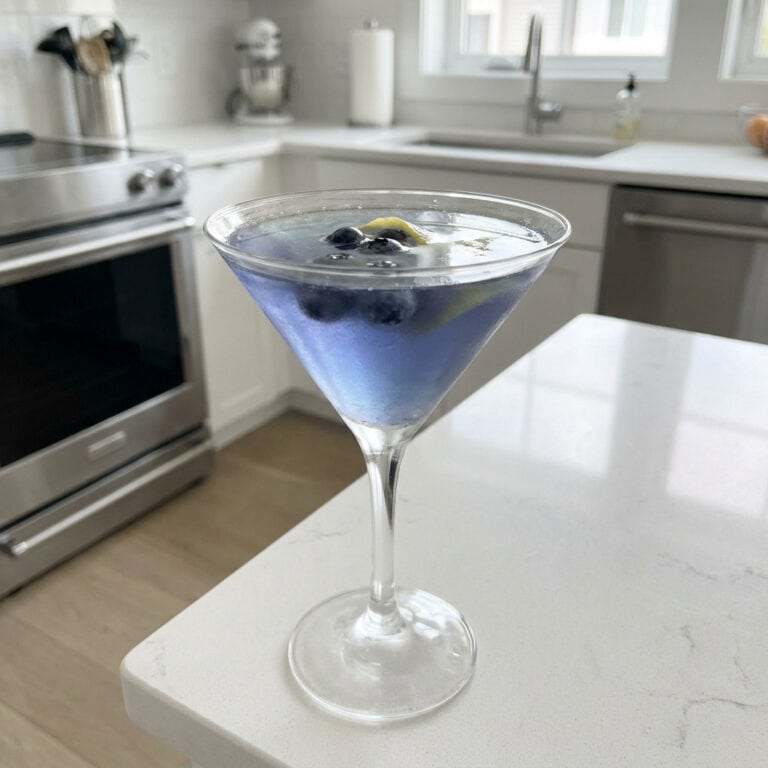 Frostbite Blueberry Martini Cocktail Recipe