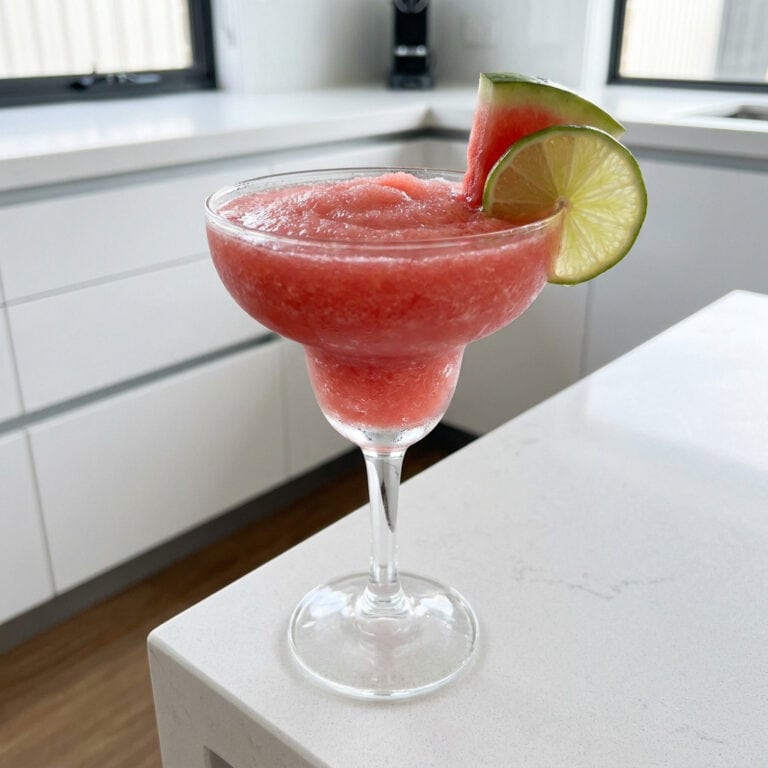 Frozen Watermelon Margarita Cocktail Recipe