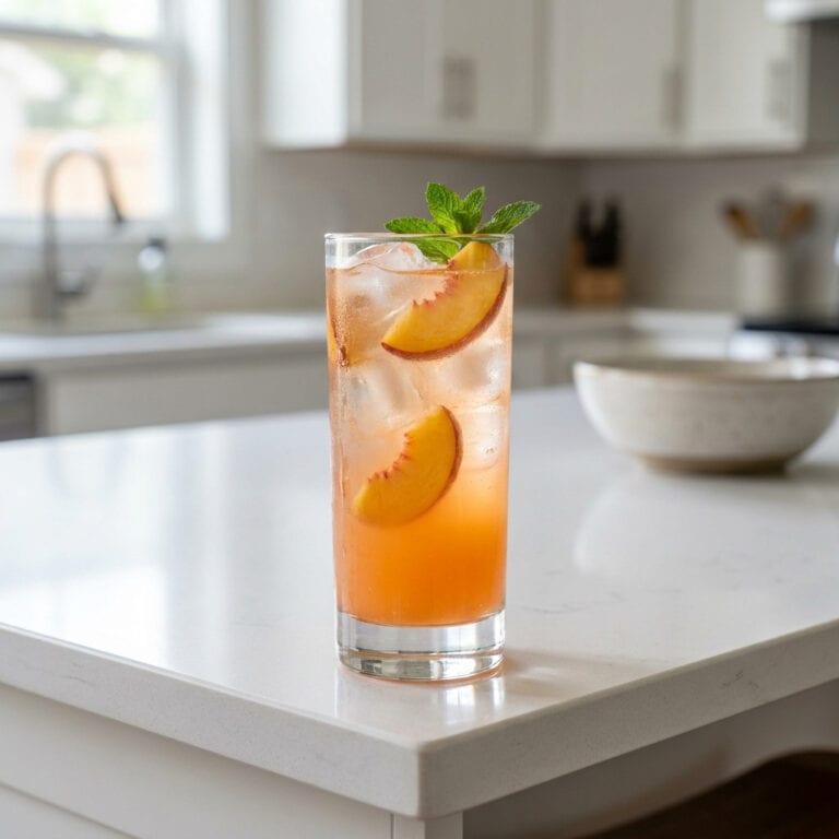 Ginger Peach Spritz Cocktail Recipe