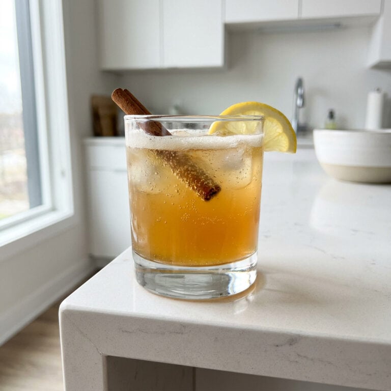 Gingerbread Rum Fizz Cocktail Recipe