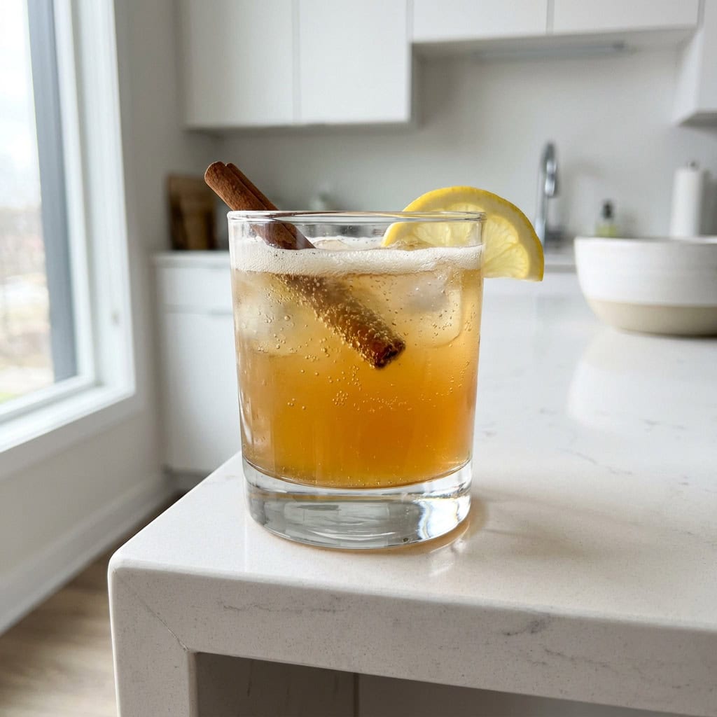 Gingerbread Rum Fizz Cocktail Recipe