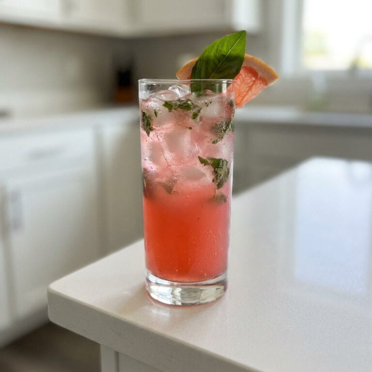 Grapefruit Basil Splash Mocktail Recipe