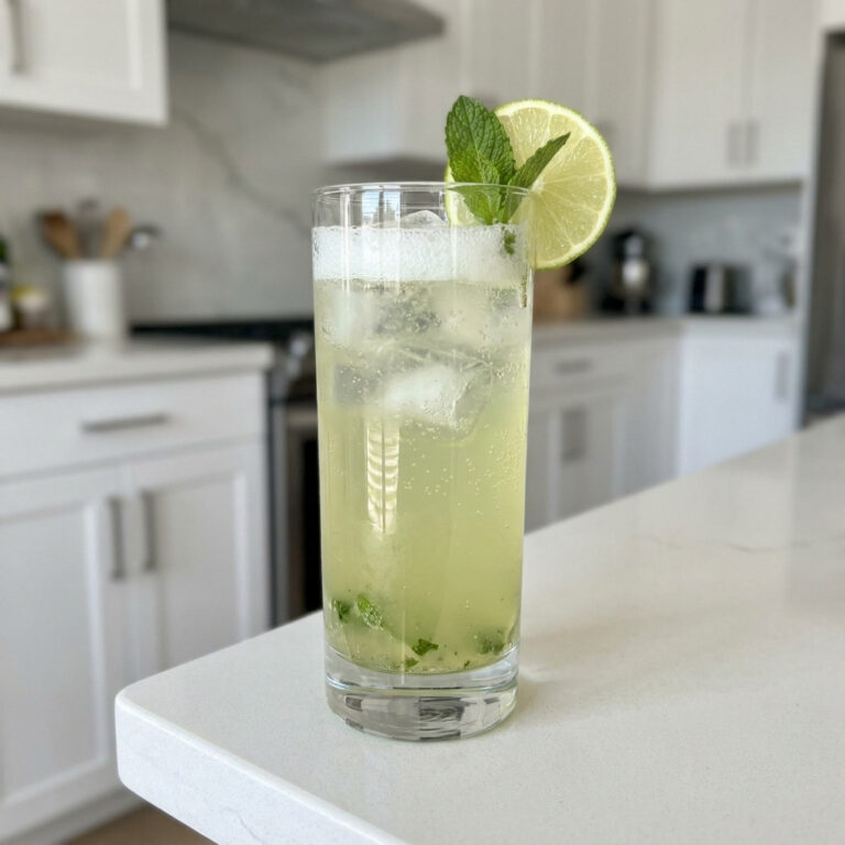 Minty Lime Sparkler Mocktail Recipe