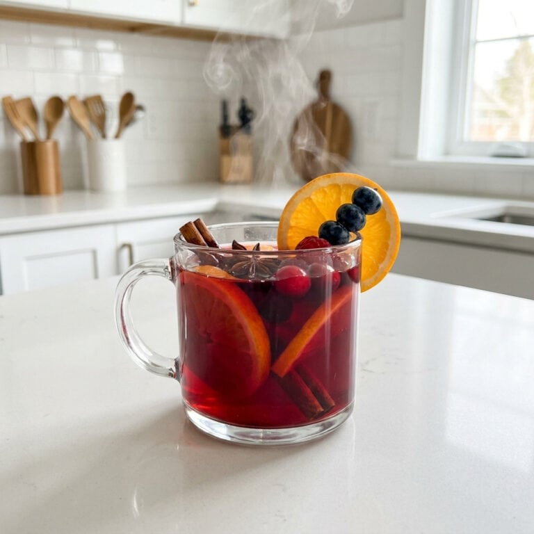 Mulled Berry Punch Mocktail Recipe