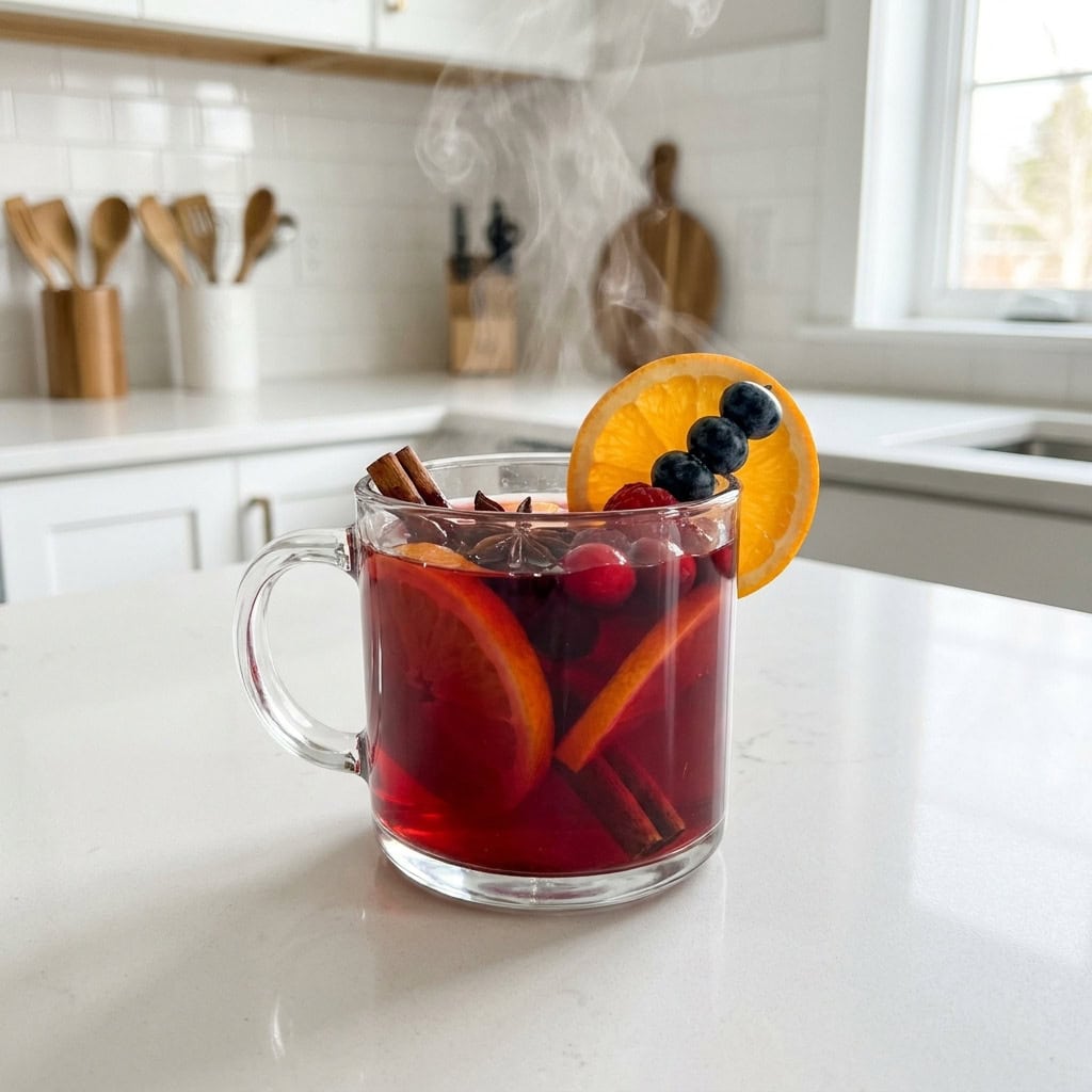 Mulled Berry Punch Mocktail Recipe