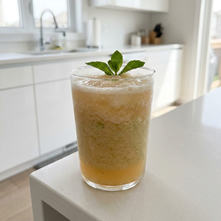 Peach Melon Frost Mocktail Recipe