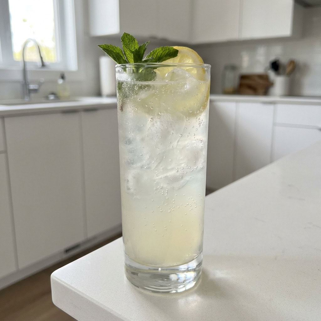 Peppermint Gin Collins Cocktail Recipe